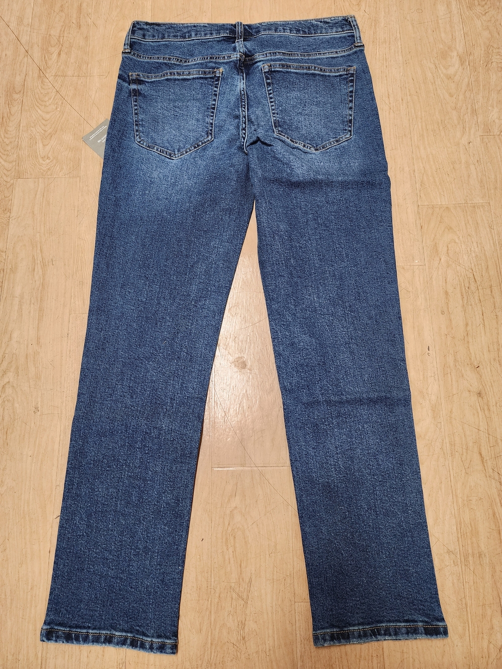 Oliver Logan Low Rise Chester Button Fly Jeans in Dark Aged Vintage Blue - Picture 9 of 10
